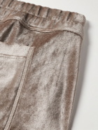 TOM FORD - Tapered Modal-Blend Velour Sweatpants - Neutrals