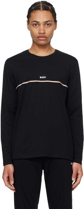 Photo: BOSS Black Signature Stripe Pyjama Shirt
