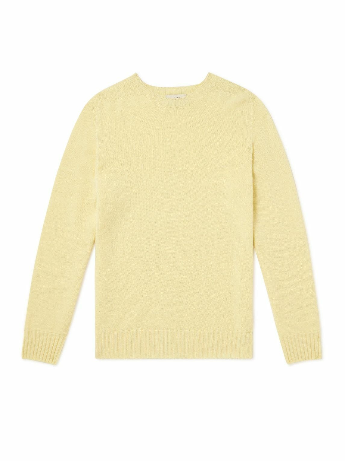 Officine Générale - Merino Wool and Cashmere-Blend Sweater - Yellow ...
