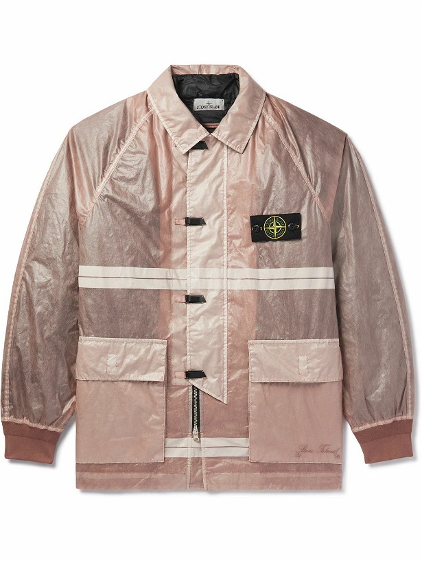 Photo: Stone Island - 40th Anniversary Coated-Ripstop Down Jacket with Detachable Liner - Pink