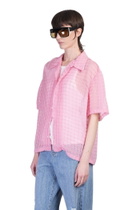 Séfr Sergio Shirt In Rose-pink Polyester
