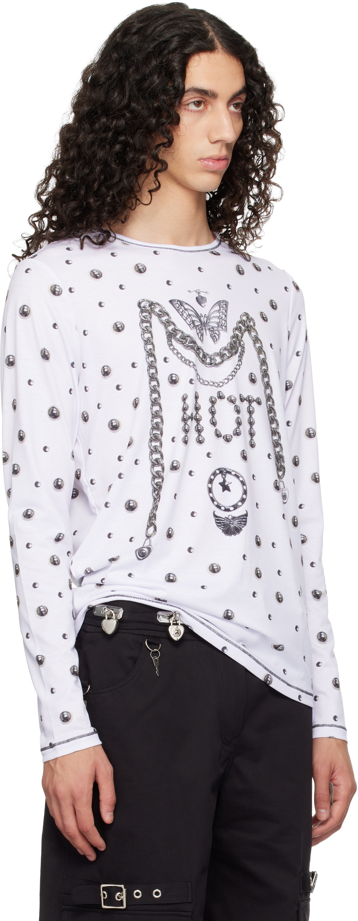 Chopova Lowena White Hot Fitted Jersey T-shirt