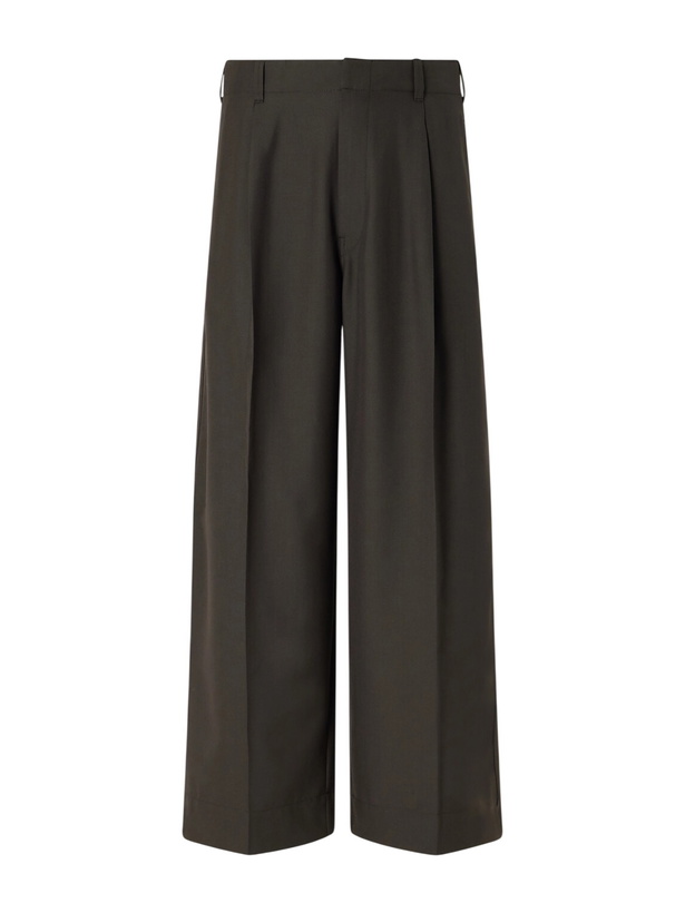 Photo: LEMAIRE - Straight-Leg Pleated Woven Trousers - Brown