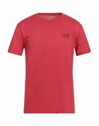Ea7 Mens T-shirt in Tomato red