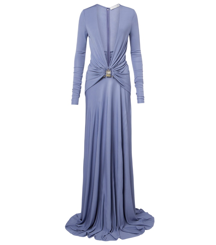 Photo: Christopher Esber Bezel Quartz embellished maxi dress