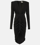 Alexandre Vauthier Draped jersey midi dress