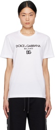 Dolce & Gabbana White 'DG' T-Shirt