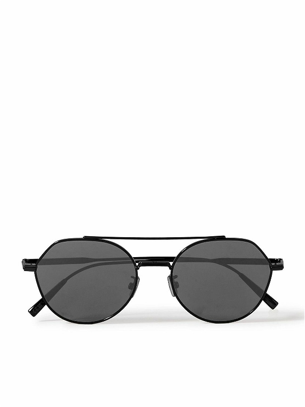 Photo: Dior Eyewear - DiorBlackSuit R6U Aviator-Style Metal Sunglasses