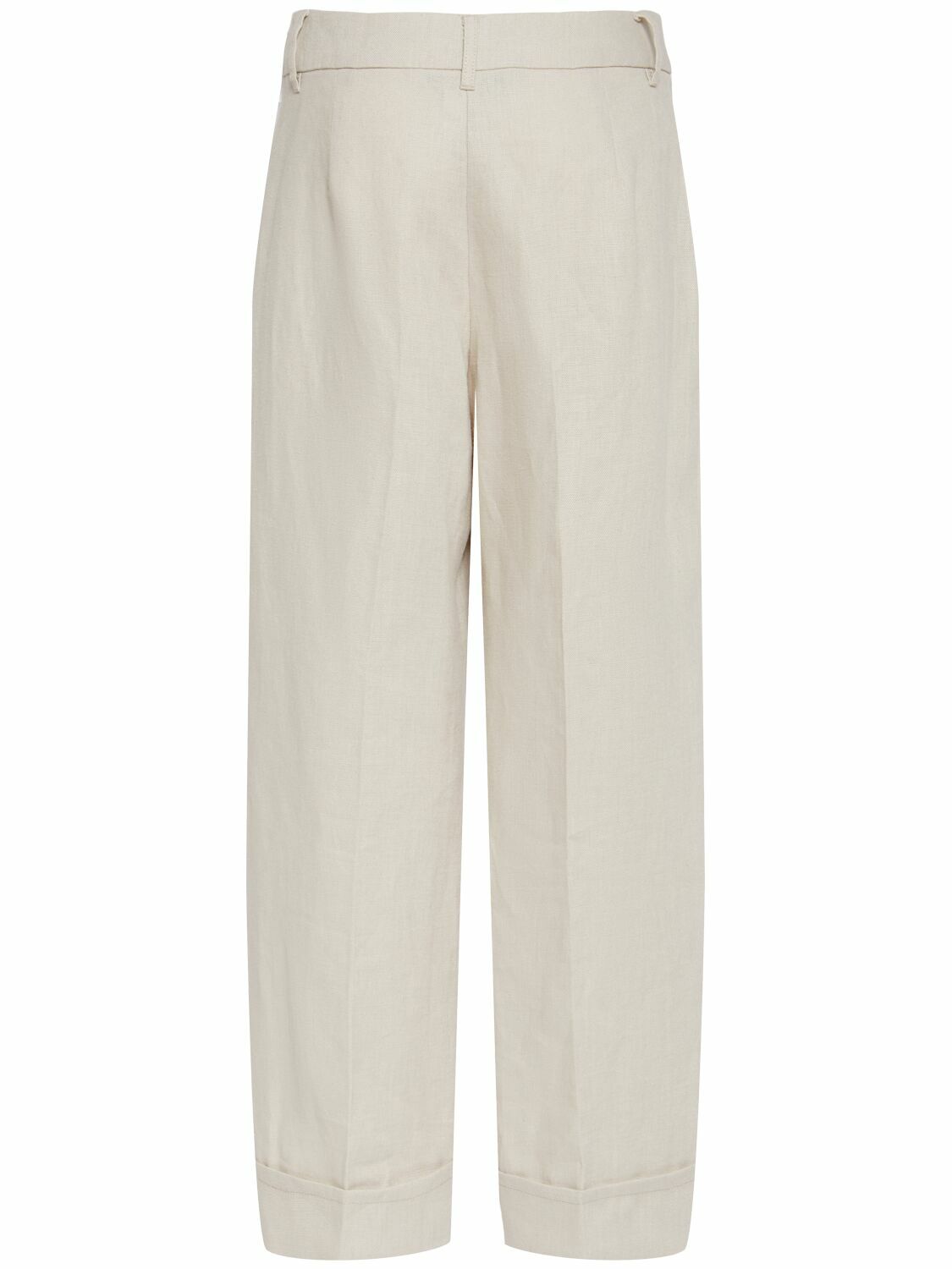 ★S Max Mara★Anselmo リネンワイドレッグパンツ S MAX MARA Anselmo Linen Wide Leg Pants S Max Mara