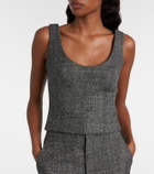 Gucci Cropped wool tank top