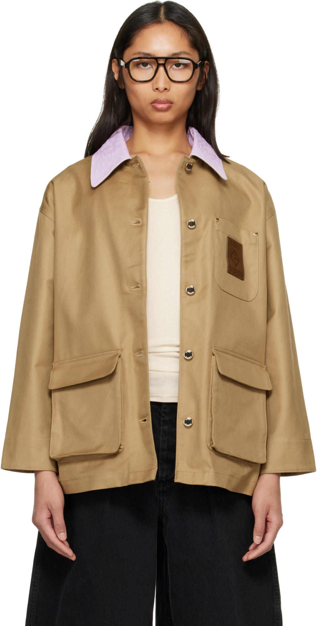 Casablanca Beige Pocket Jacket