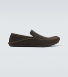 Loewe Rambla suede loafers