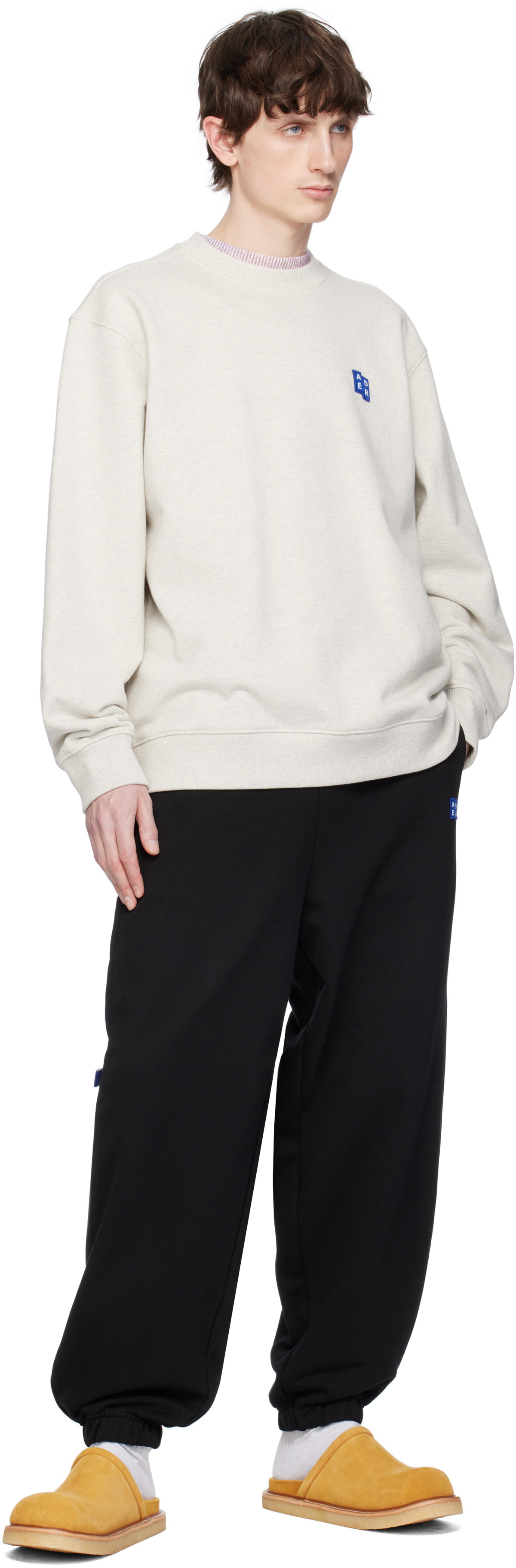 ADER error Gray Sig; TRS Tag 01 Sweatshirt