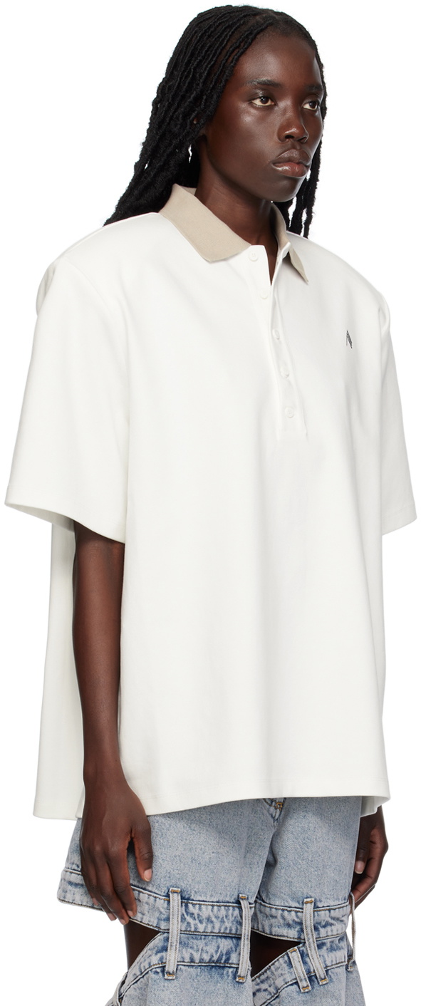 The Attico White Delice Polo