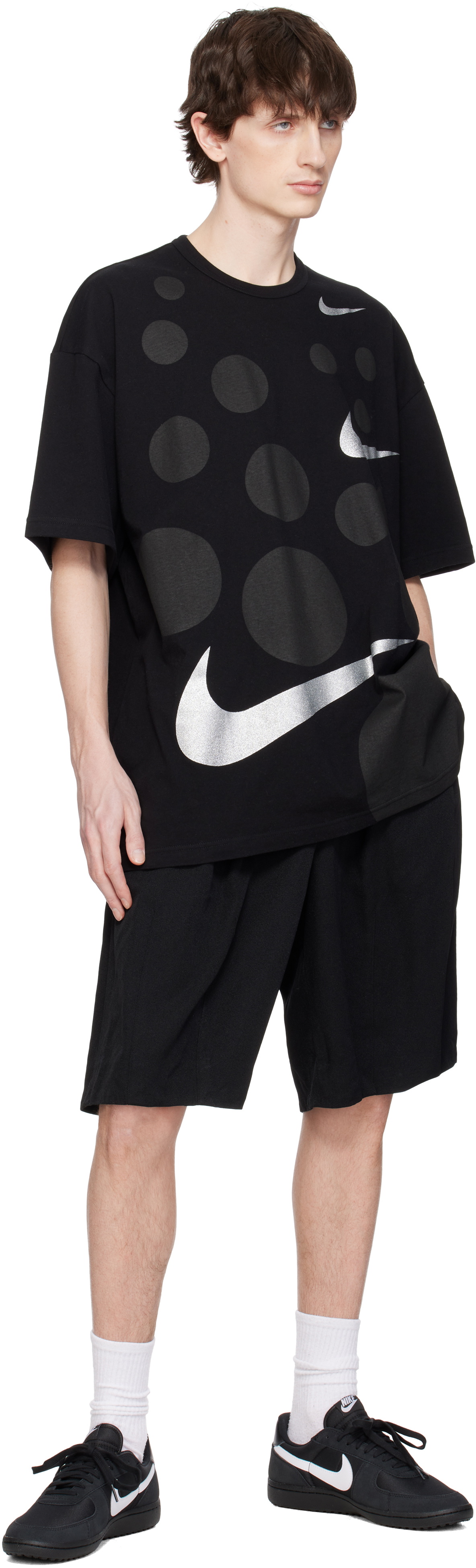 Black Comme des Garçons Black Polyester Shorts