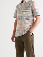 FAHERTY - Playa Button-Down Collar Striped Organic Cotton Shirt - Multi