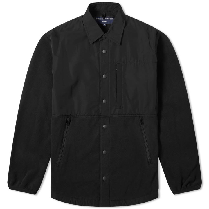 Photo: Comme des Garcons Homme Sherpa Button Overshirt