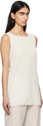 The Row White Jaylen Tank Top
