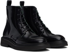 VINNY’s Black Leather Officer Boots