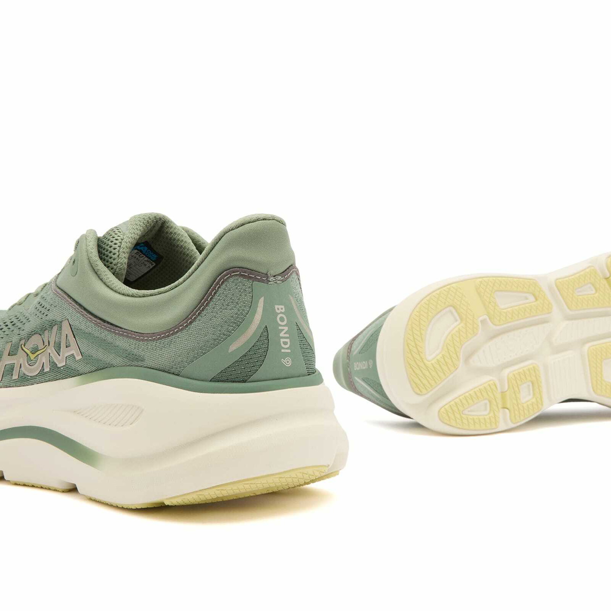 HOKA ONE ONE M Bondi 9 Sneaker in Succulent/Fern