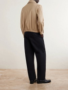 Givenchy - Harrington Logo-Appliquéd Cotton-Twill Jacket - Neutrals
