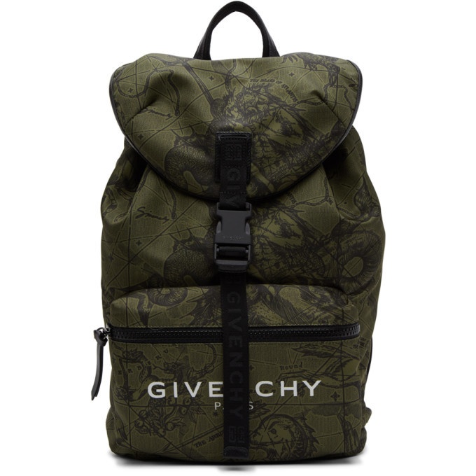 Photo: Givenchy Khaki Astro Floral Backpack