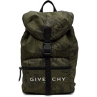 Givenchy Khaki Astro Floral Backpack