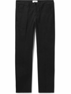 AMI PARIS - Slim-Fit Cotton-Twill Chinos - Black