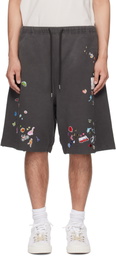Maison MIHARA YASUHIRO Black Sticker Shorts