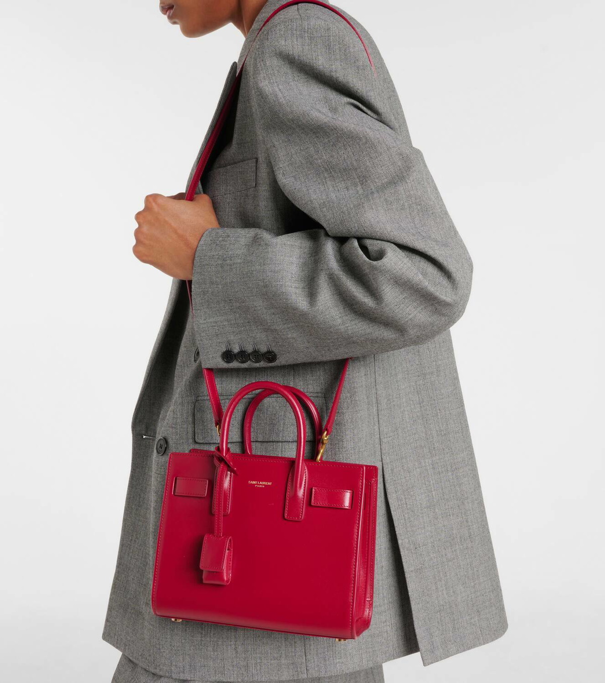 Saint Laurent Sac De Jour Nano leather tote bag