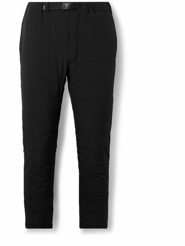 Photo: Snow Peak - Tapered Belted Quilted Primeflex™ Shell Trousers - Black