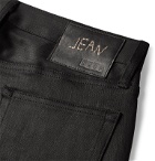 Jean Shop - Jim Slim-Fit Selvedge Stretch-Denim Jeans - Black