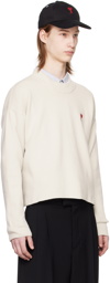 AMI Paris Off-White Ami de Cœur Sweater