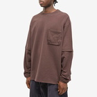 GOOPiMADE Men's ® Long Sleeve Archetype-01 3D Pocket T-Shirt in Mocha