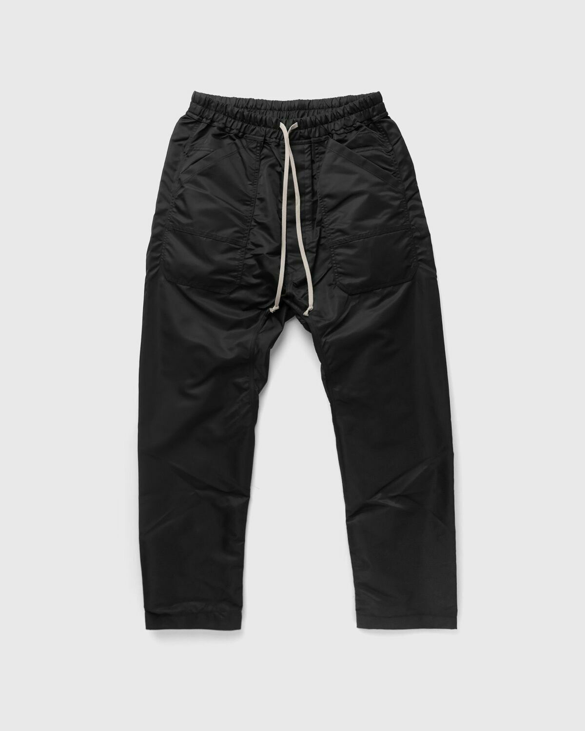 Rick Owens Black Drawstring Long Astaire Trousers Rick Owens