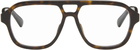Gucci Brown Simple Fit Optical Frame Glasses