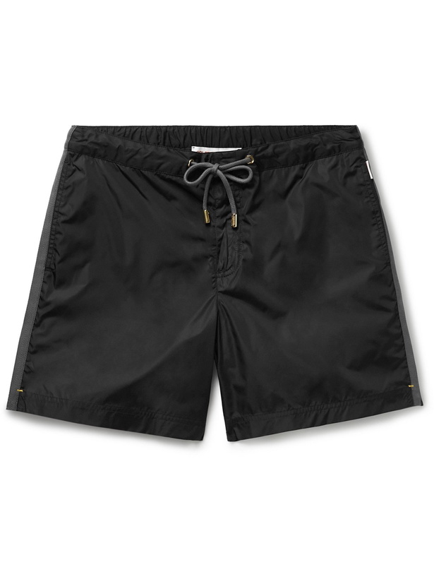 Photo: ORLEBAR BROWN - Bulldog X Slim-Fit Mid-Length Swim Shorts - Black