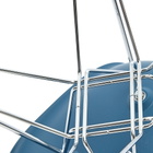Vitra Eames DSR Side Chair Chrome Legs in Sea Blue