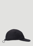 Drawstring Cap in Black