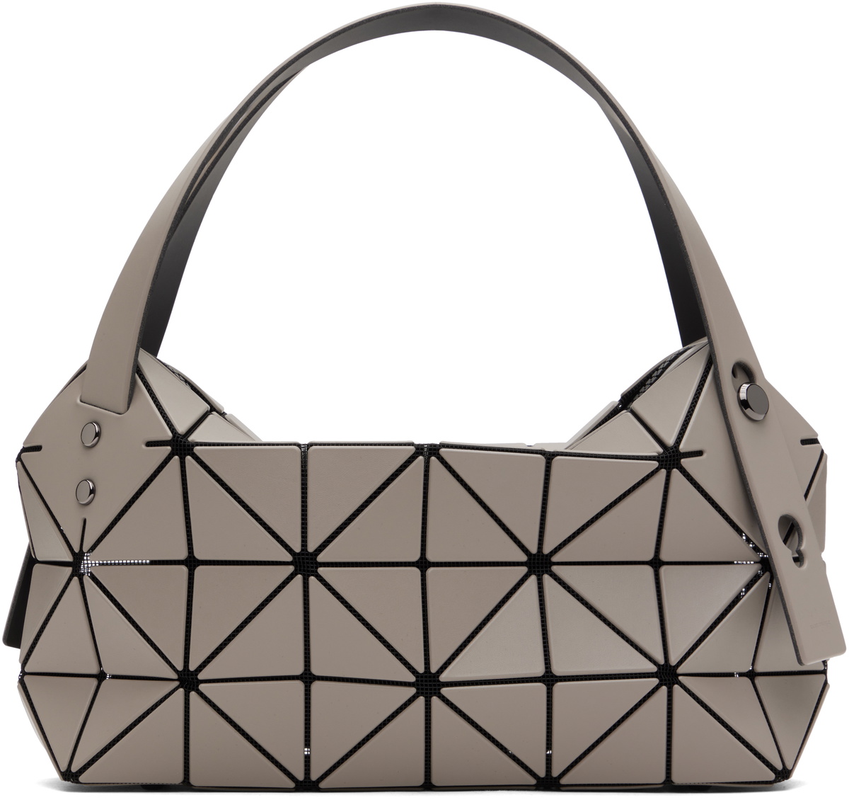 BAO BAO ISSEY MIYAKE Gray Mini Boston Bag Bao Bao Issey Miyake