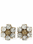GUCCI Gg Marmont Stud Earrings W/ Crystal