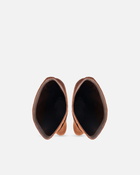 Pinko High Boots In Suede With Heel And Strap Laminated Gold
