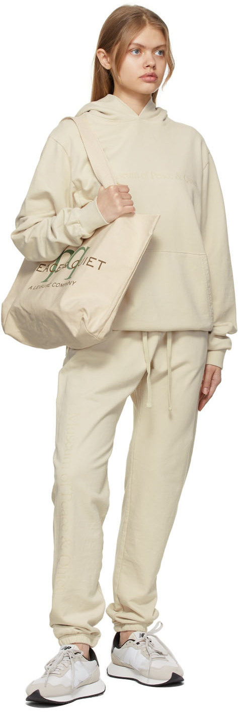 Museum of Peace & Quiet Beige Logo Lounge Pants