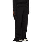 Diesel Red Tag Black Glenn Martens Edition Cotton Lounge Pants