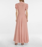 Caroline Constas Bel polka-dot silk crêpe maxi dress