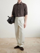 Eleventy - Lyocell, Linen and Cotton-Blend Shirt - Brown
