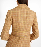 Etro Prince of Wales wool-blend coat