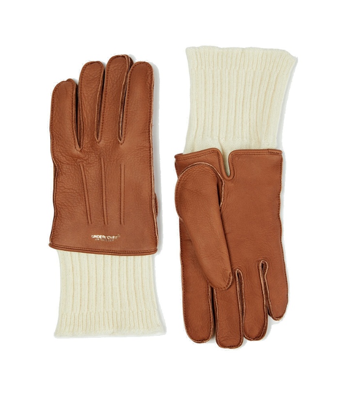 Photo: Undercover - Wool-trimmed leather gloves