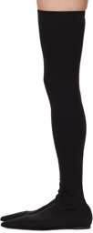 Dolce&Gabbana Black Stretch Jersey Thigh-High Boots