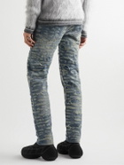 Givenchy - Boro Slim-Fit Distressed Studded Jeans - Blue